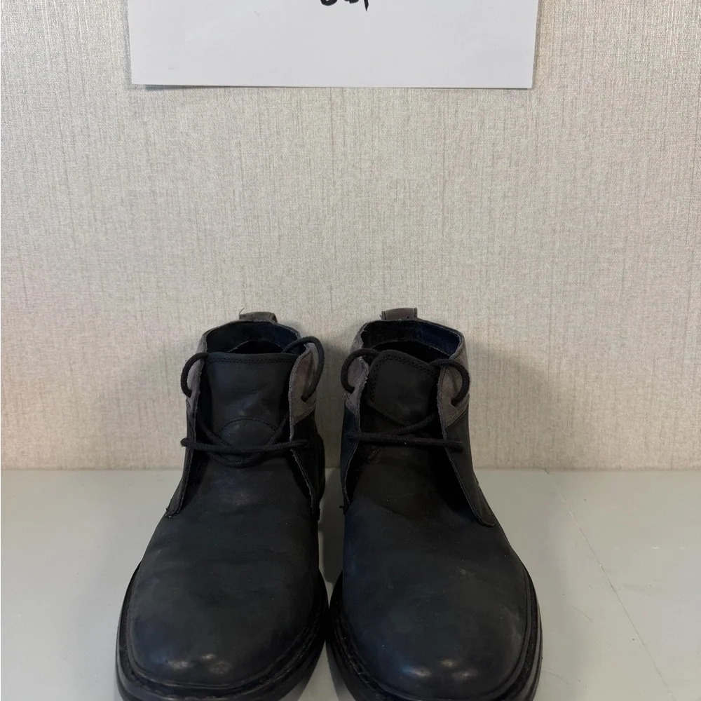 Cole Haan Men's Chukka Ankle Boots C20917 Gray‎ Black Leather  Size 7.5M